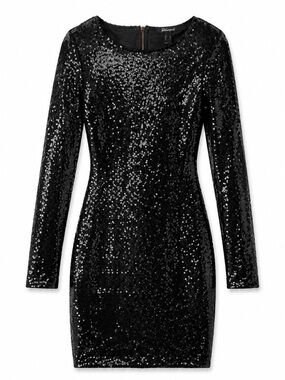 ✩ 2/$25 ✩ Black Sequin Long Sleeve Bodycon Dress | Size 2